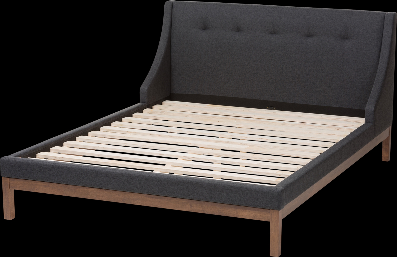 Alissas Dark Gray Queen Bed - Thumbnail - Image 4