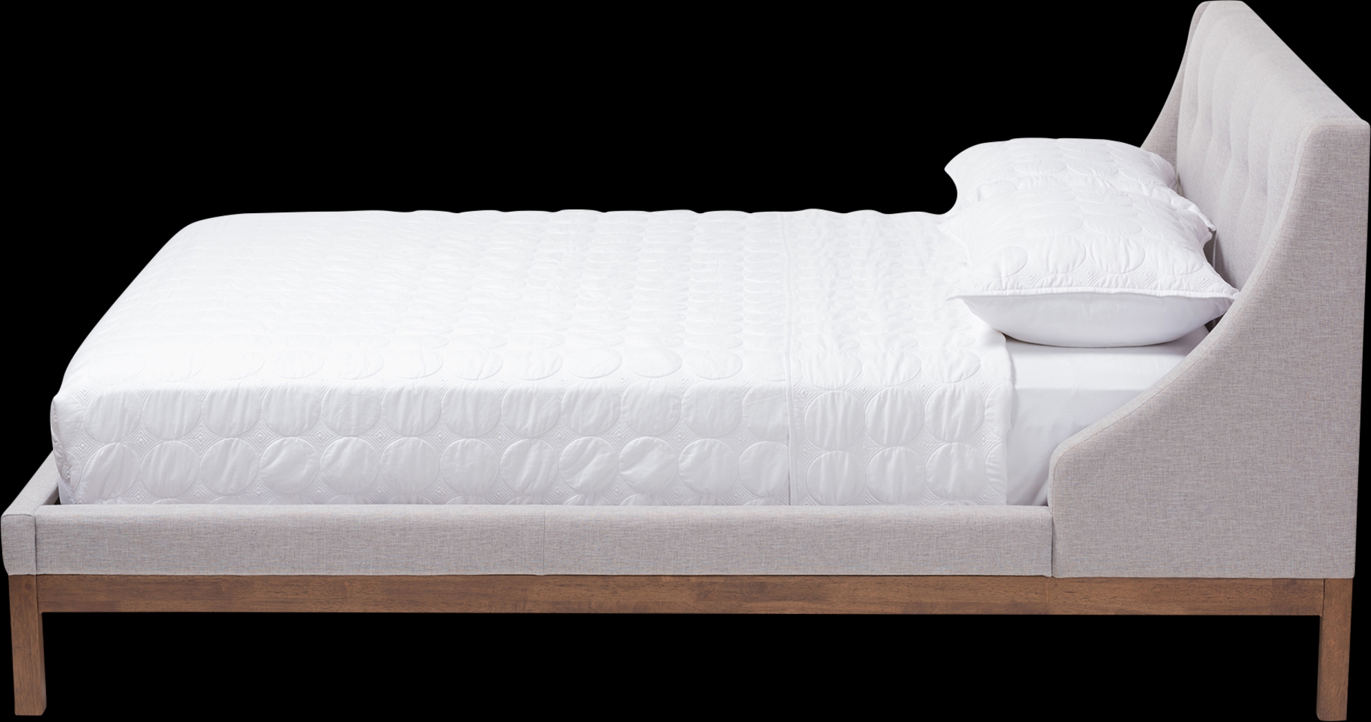 Alissas Gray Queen Bed - Thumbnail - Image 3