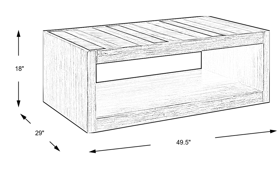 Dimension Image. Please refer to the Dimension Tab on this page for dimension details.