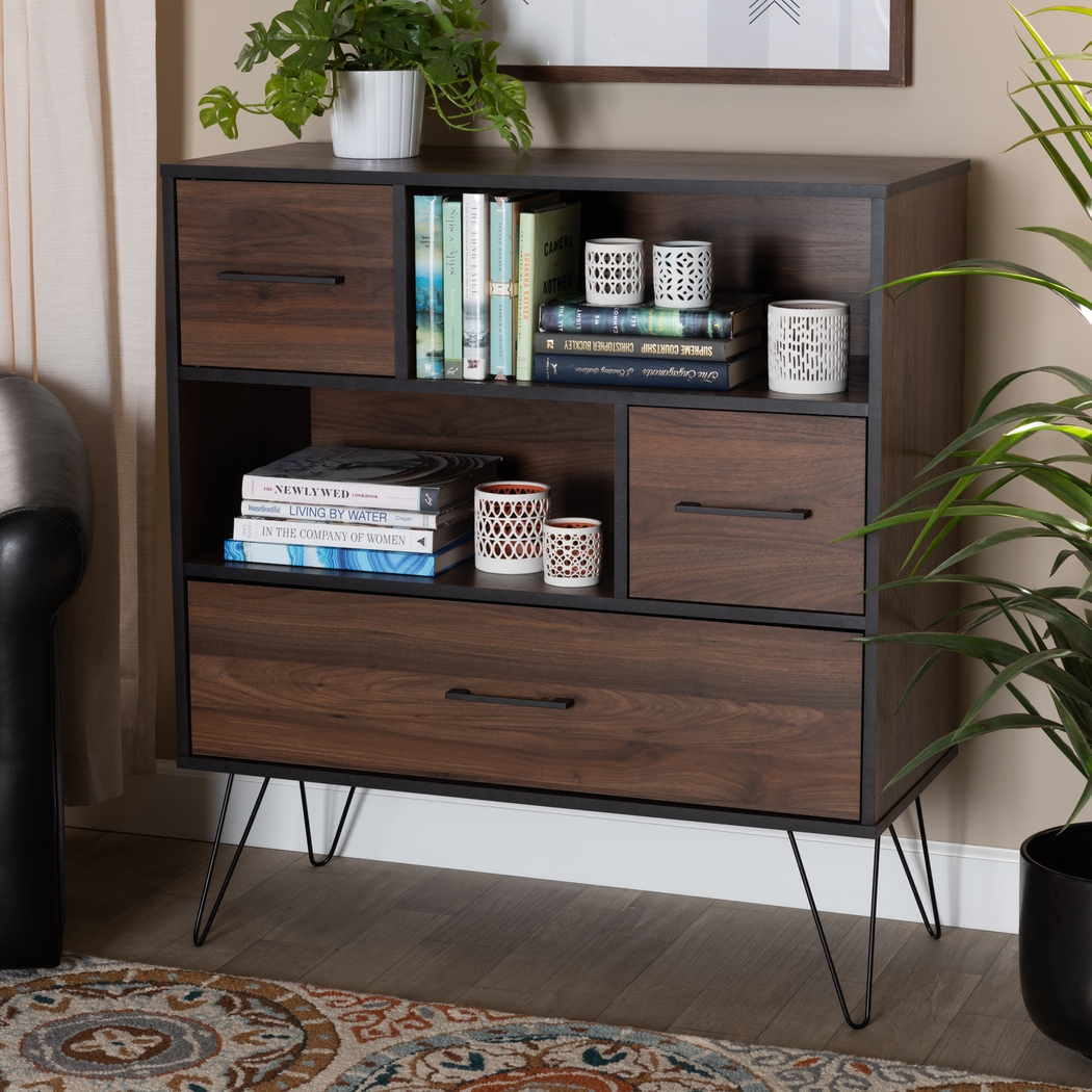 Alitak Brown Bookcase - Thumbnail - Image 7