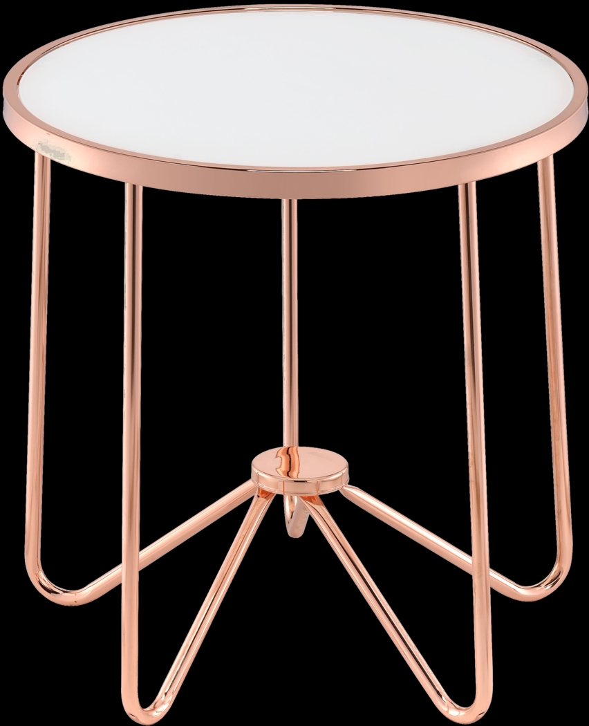 Alivia White End Table - Thumbnail - Image 1