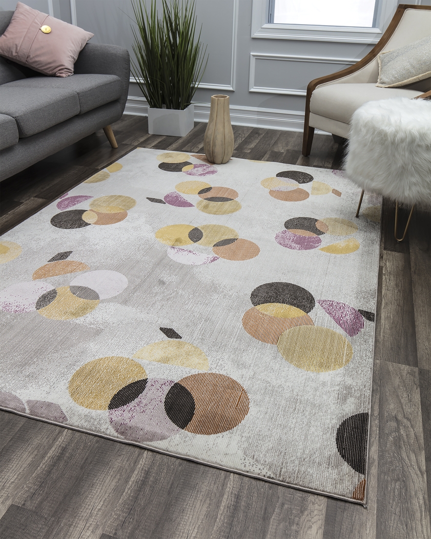 CosmoLiving By Cosmopolitan Aliviah Gray 8' x 10' Rug - Thumbnail - Image 4