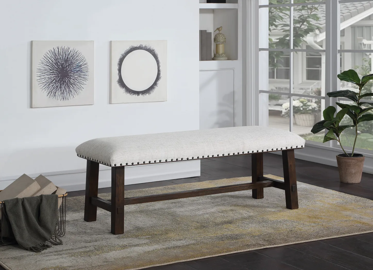 Alix Beige Bench - Thumbnail - Image 2