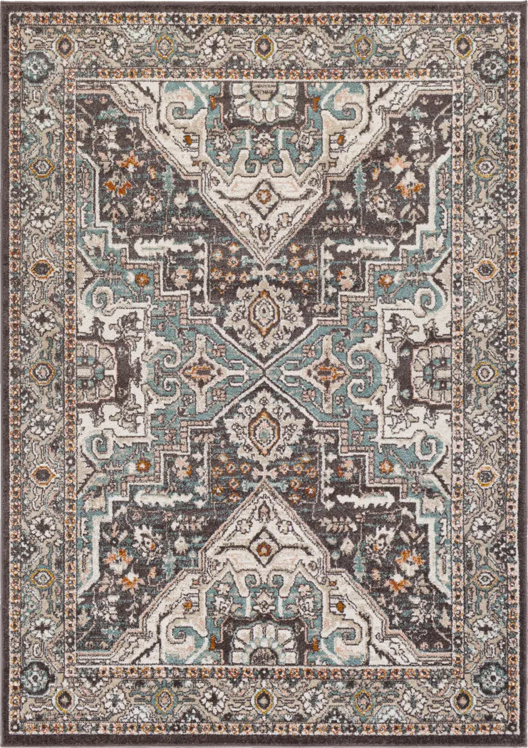 Alize Charcoal 5'3 x 7'3 Rug - Thumbnail - Image 1