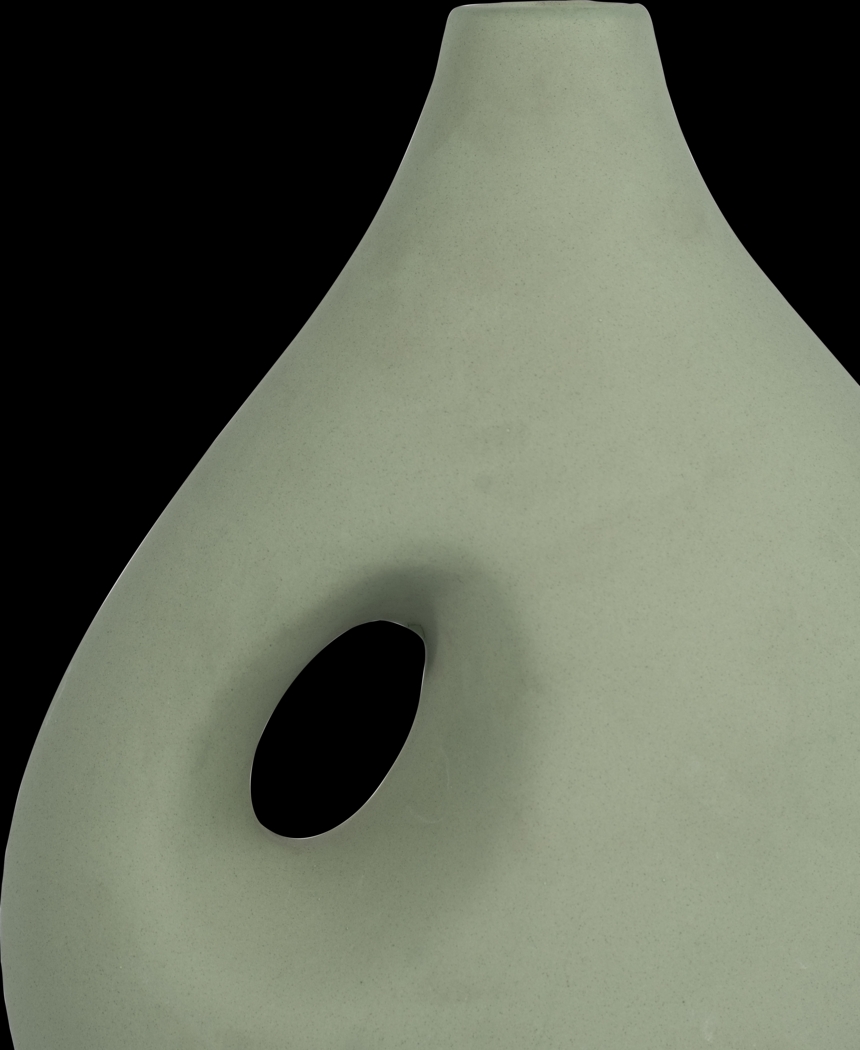 Aljema Green 12 in. Vase - Thumbnail - Image 4