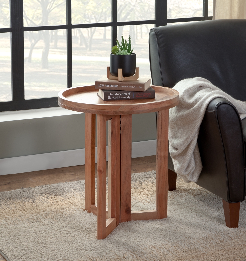 Alkae Brown End Table - Thumbnail - Image 2