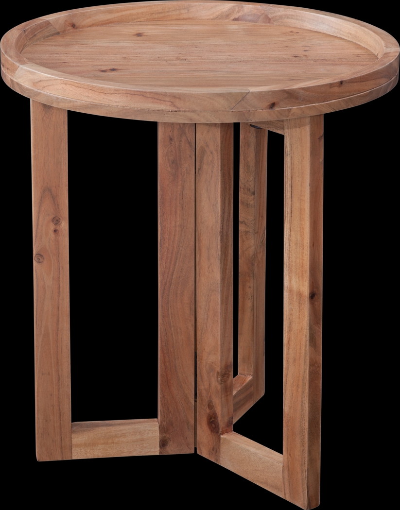 Alkae Brown End Table - Thumbnail - Image 1