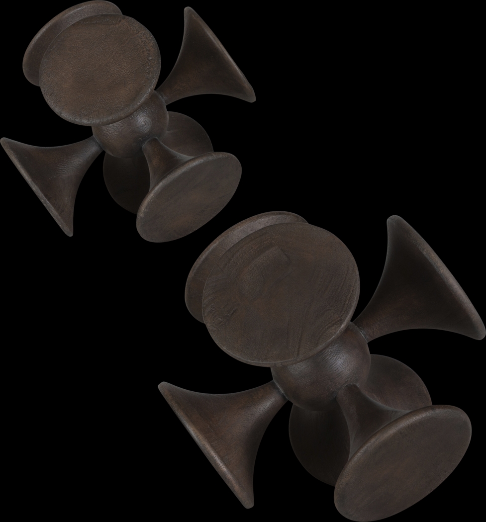 Alko Brown Sculpture, Set of 2 - Thumbnail - Image 4