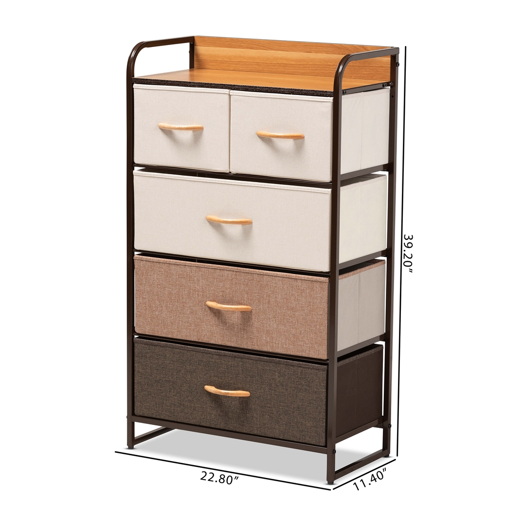 Alkoel Black 5-Drawer Accent Cabinet - Thumbnail - Image 7