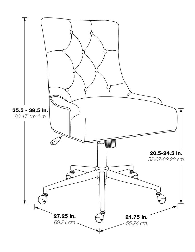 Allabina Blue Office Chair - Thumbnail - Image 12
