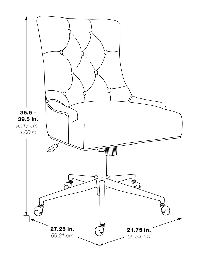 Allabina White Office Chair - Thumbnail - Image 11