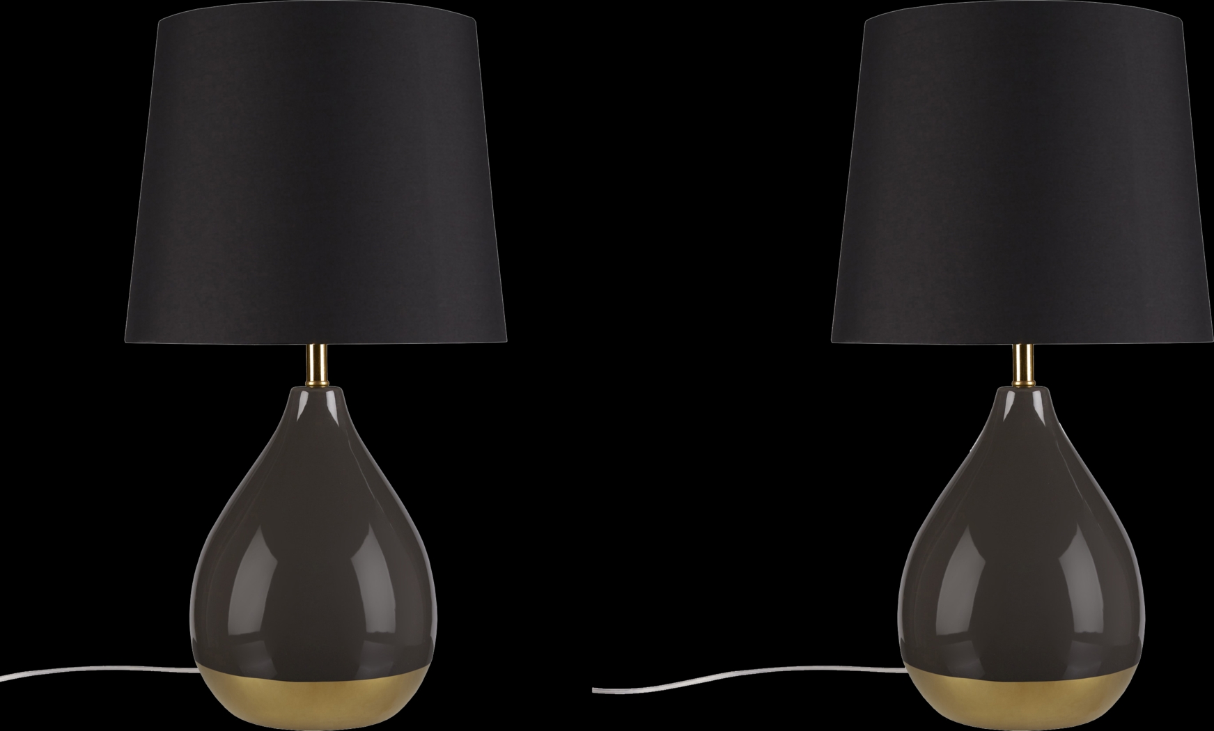 Allamanda Court Black Table Lamps, Set of 2 - Thumbnail - Image 1