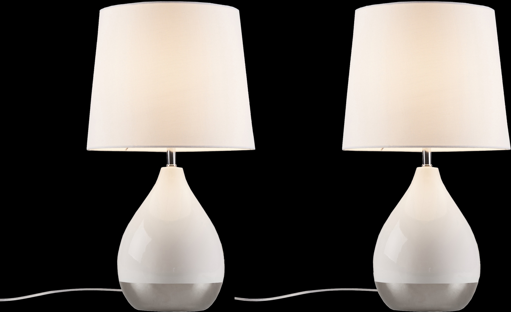 Allamanda Court White Table Lamps, Set of 2 - Thumbnail - Image 3