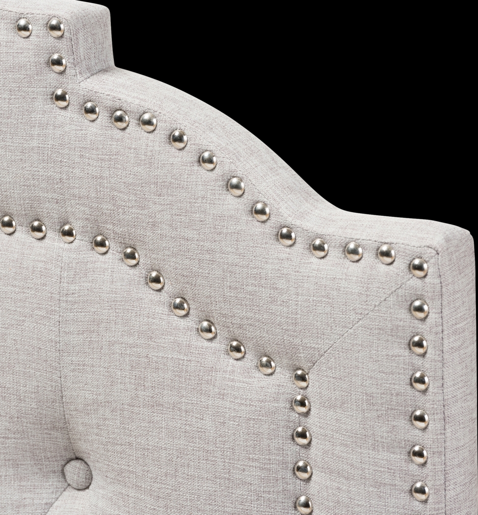 Allamar Gray Twin Upholstered Headboard - Thumbnail - Image 4