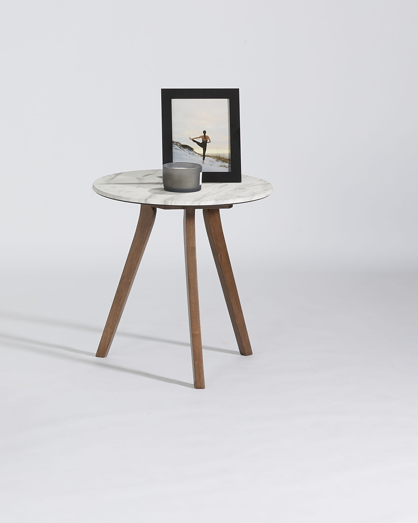 Allana White End Table - Thumbnail - Image 2