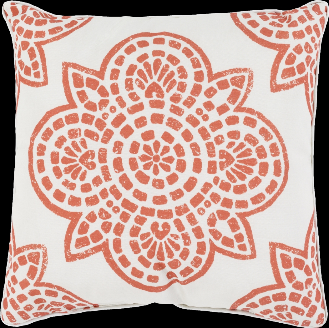 Allanna Orange Indoor/Outdoor Accent Pillow - Thumbnail - Image 1