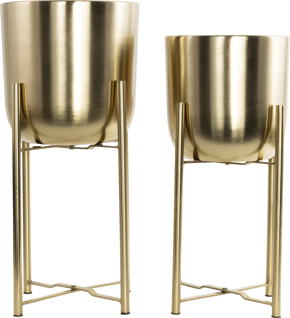Allany Gold Planters, Set of 3 - Image 10