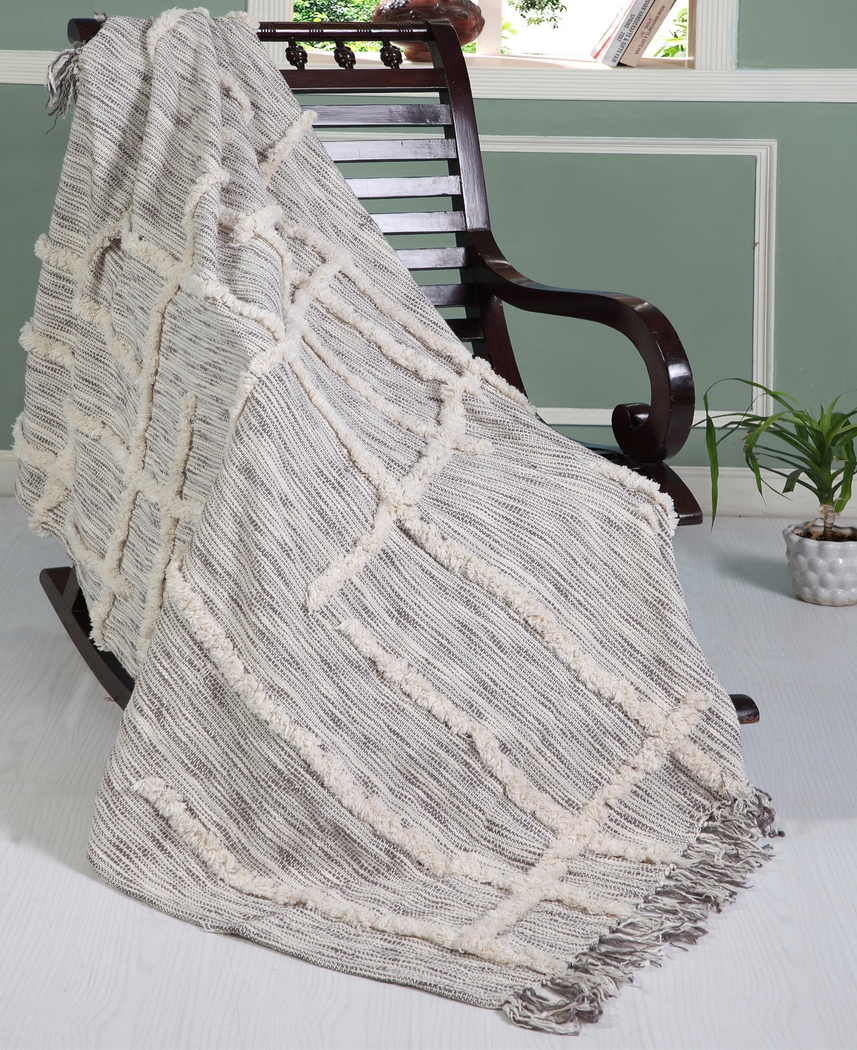 Allarts Gray Throw Blanket - Thumbnail - Image 2