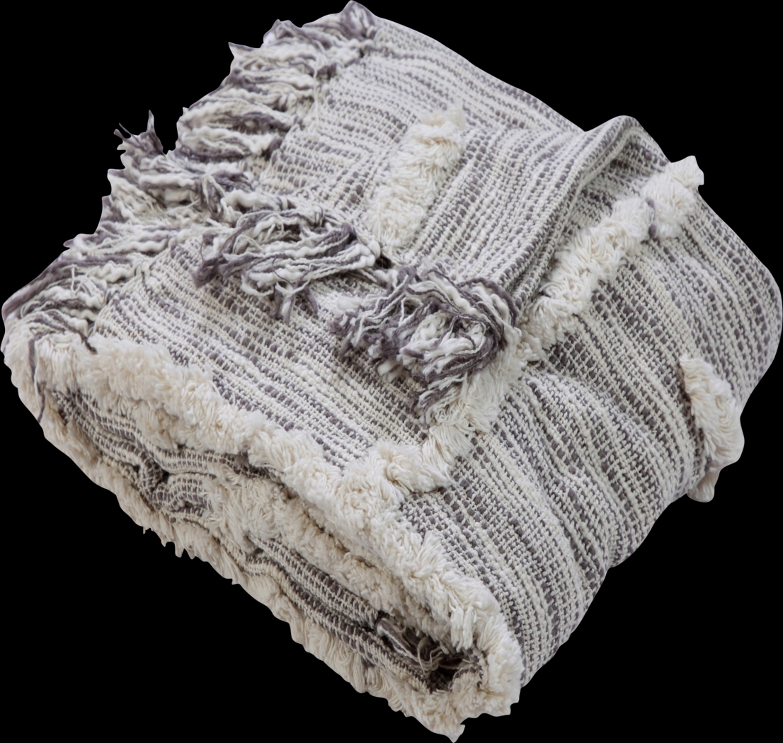 Allarts Gray Throw Blanket - Thumbnail - Image 3