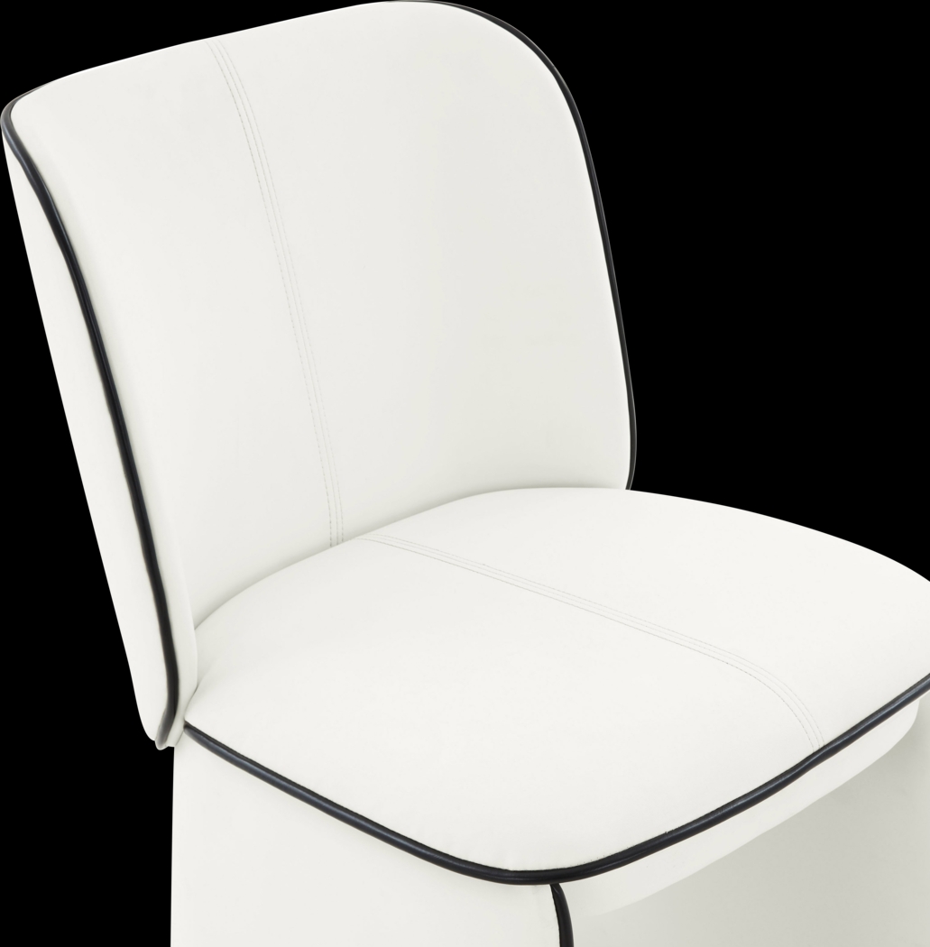 Allbee Cream Side Chair - Thumbnail - Image 5