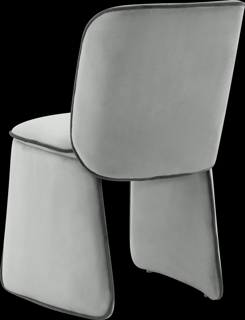 Allbee Gray Side Chair - Thumbnail - Image 4