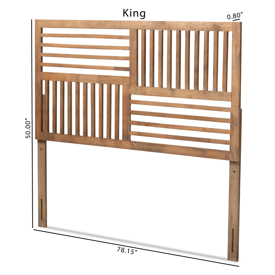 Allden Brown King Headboard - Thumbnail - Image 6