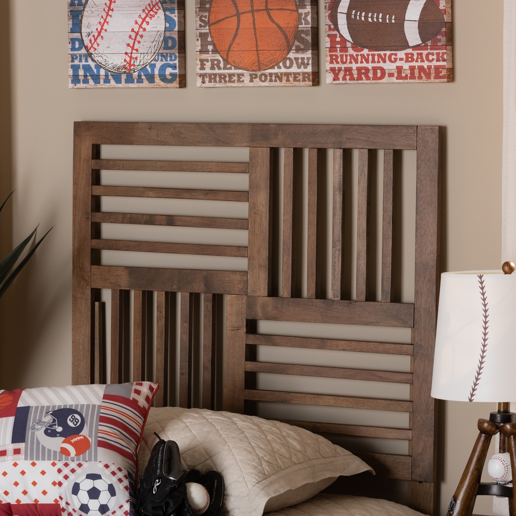 Allden Brown Twin Headboard - Thumbnail - Image 3