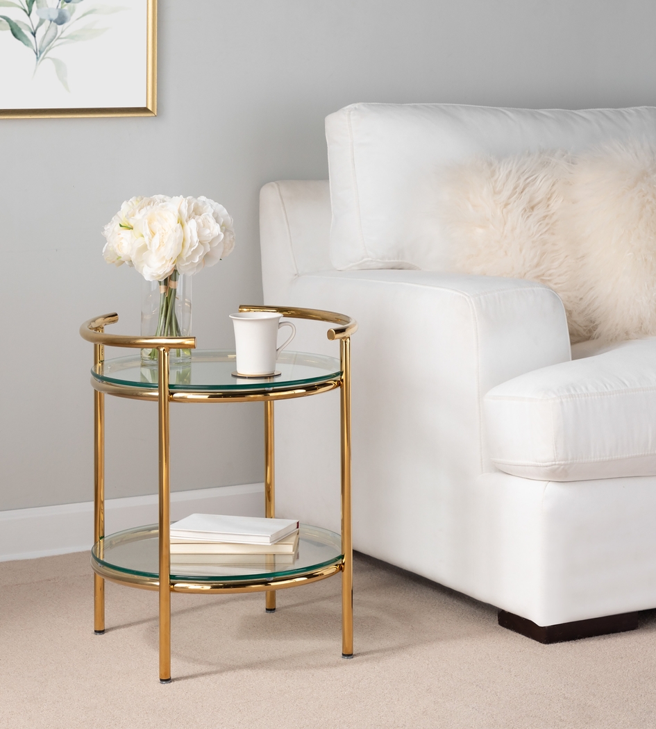 Alldershot Gold End Table - Thumbnail - Image 2
