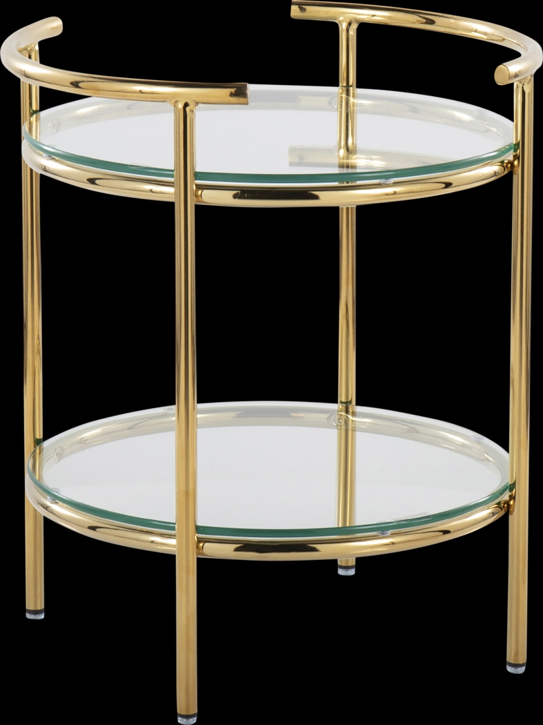 Alldershot Gold End Table - Thumbnail - Image 1