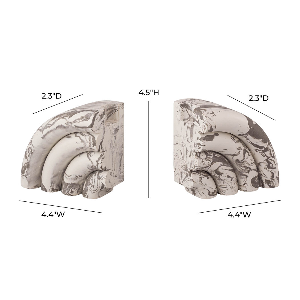 Alleah Gray Bookends, Set of 2 - Thumbnail - Image 6