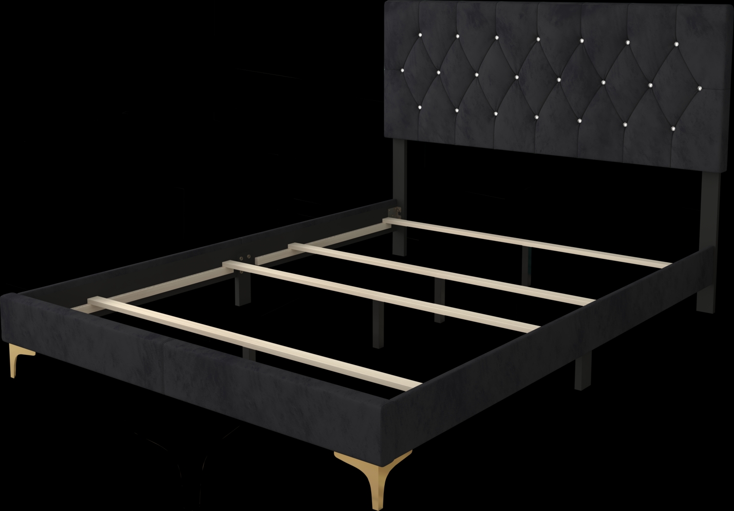 Allengrove Black Queen Bed with 2 Nightstands - Thumbnail - Image 3