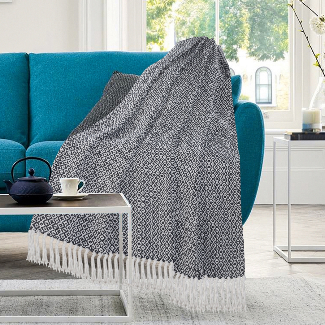 Allerbel Blue Throw Blanket - Thumbnail - Image 2