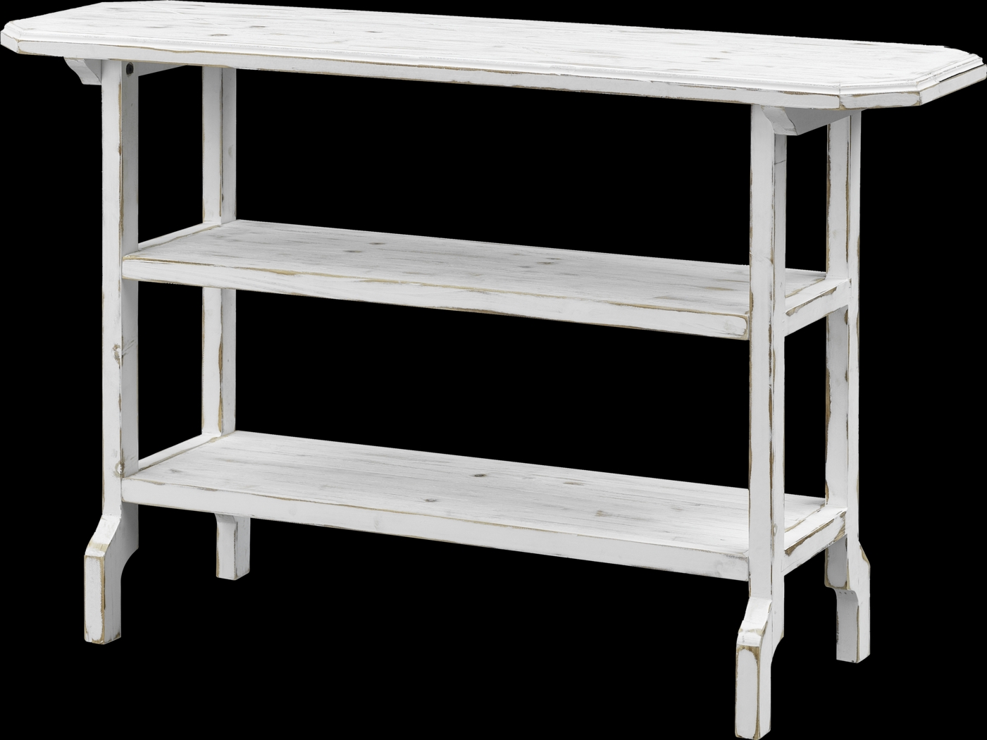 Allerna White Sofa Table - Thumbnail - Image 1