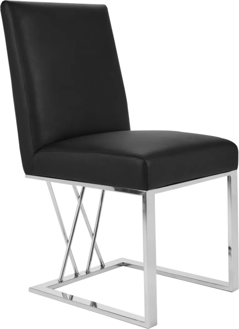 Allforth Black Dining Chair - Thumbnail - Image 1