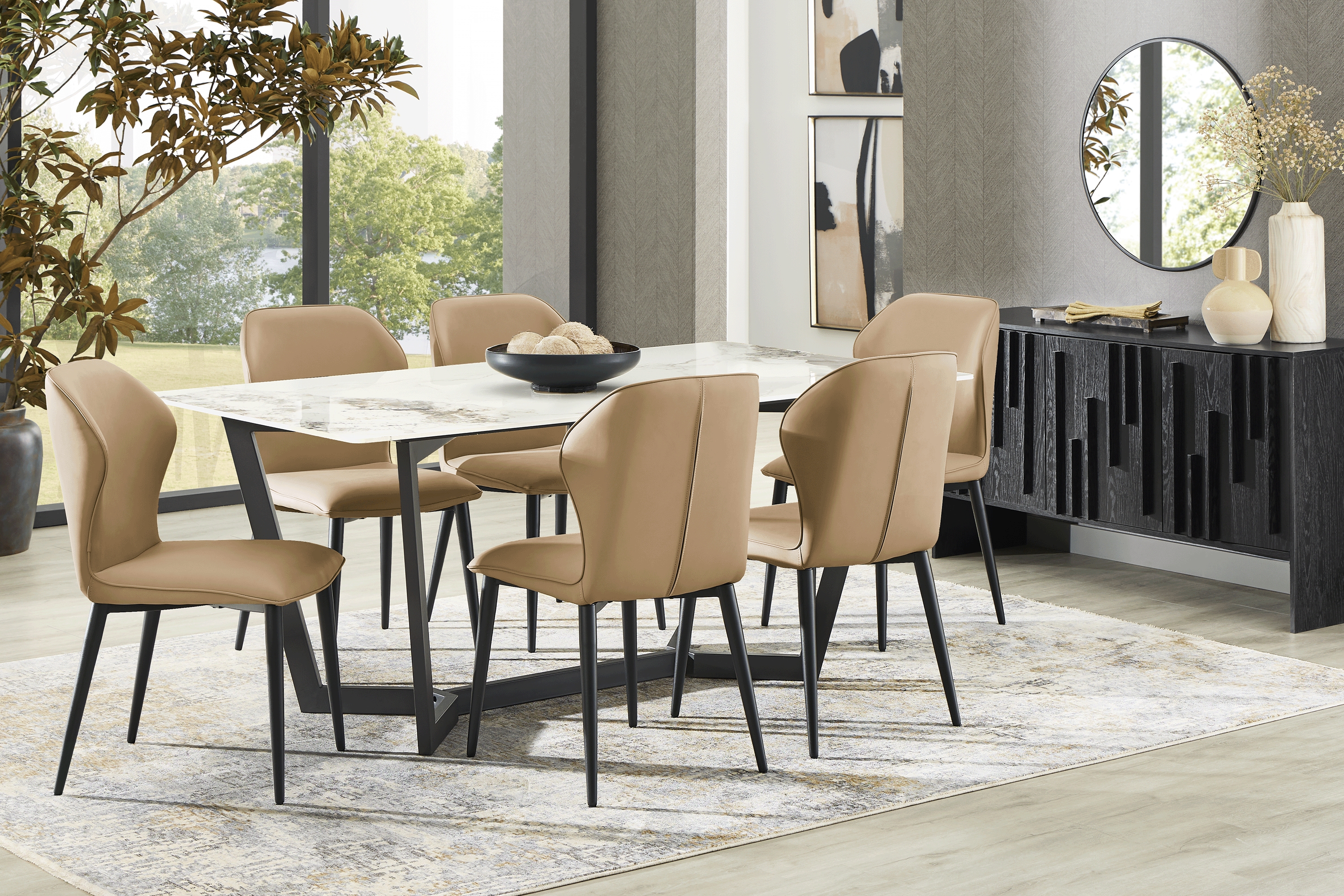 Allici Black Dining Table - Thumbnail - Image 2