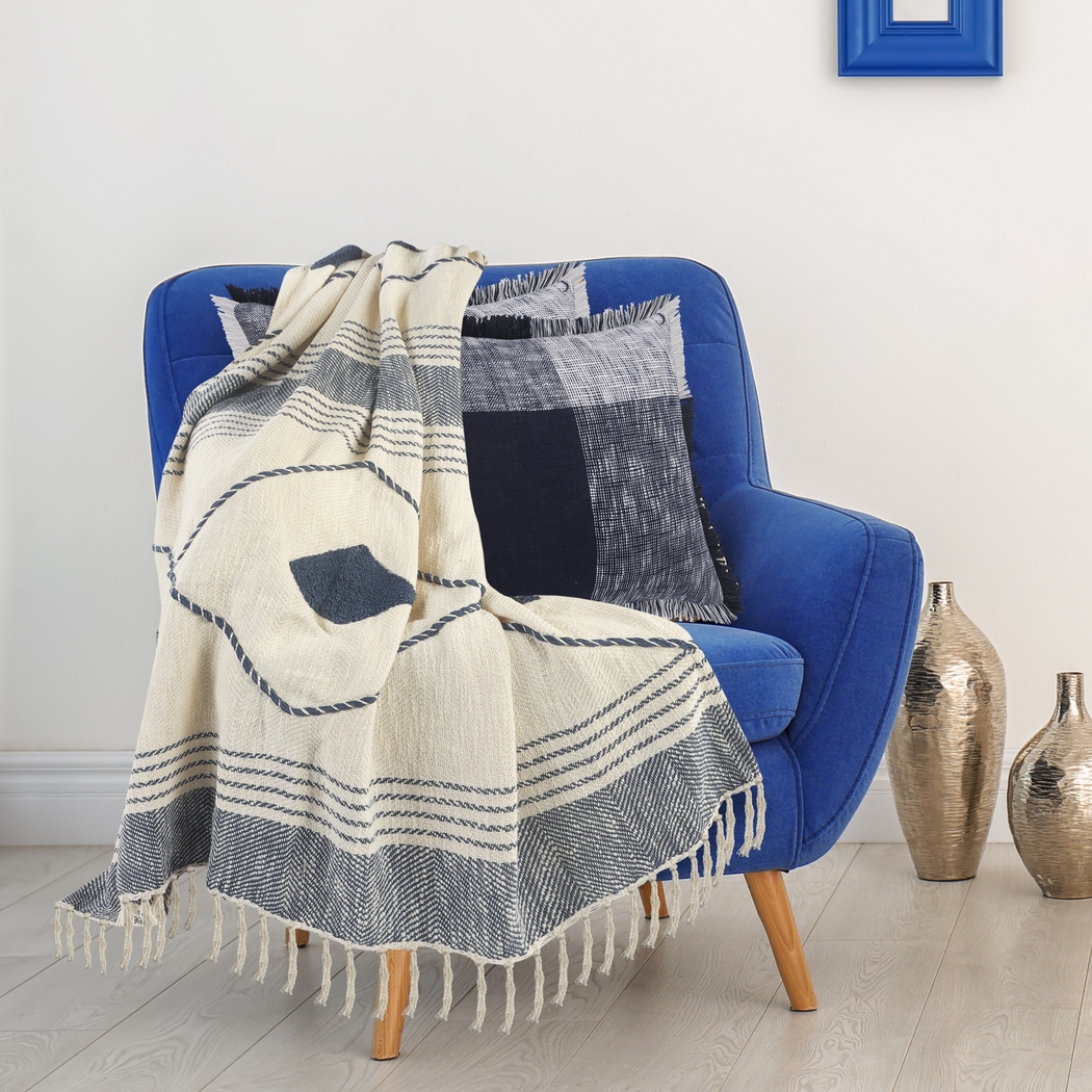 Allico Blue Throw Blanket - Thumbnail - Image 2