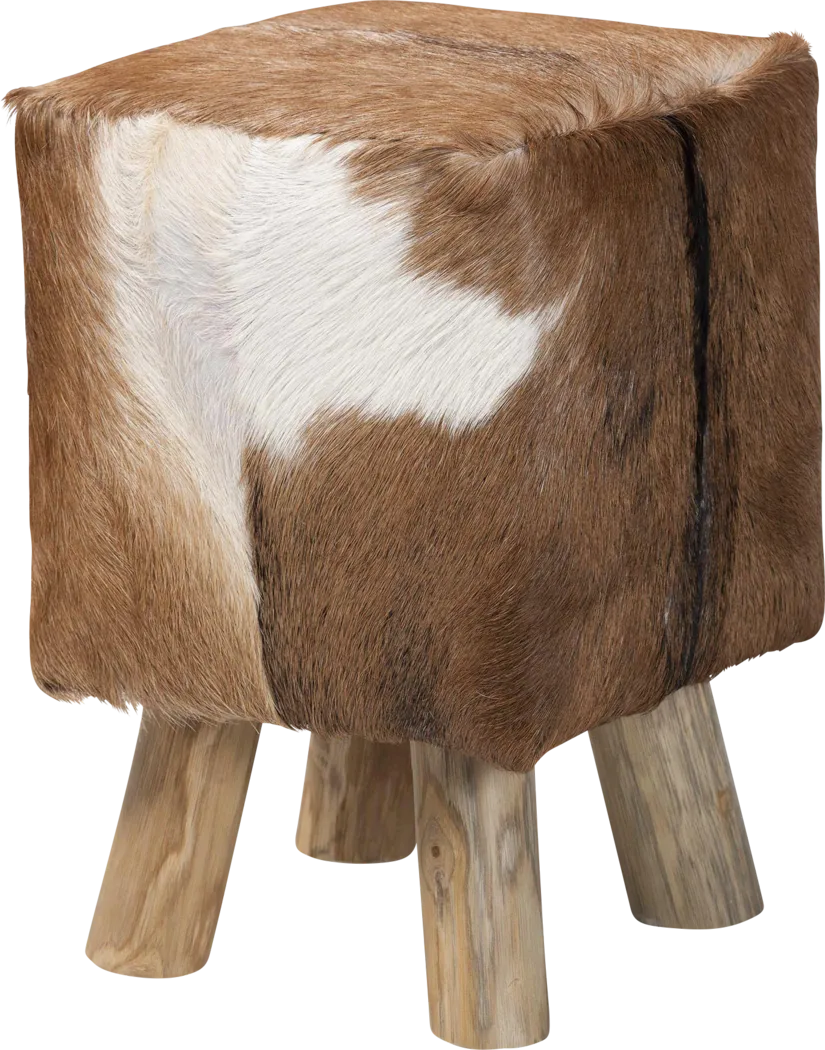 Allicoa Brown Ottoman - Thumbnail - Image 1