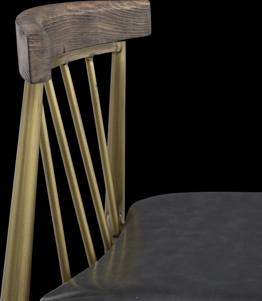 Allie Lane Brass Side Chair, Set of 2 - Thumbnail - Image 5