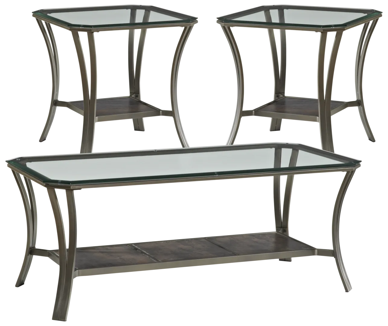 metal 3 pc table set