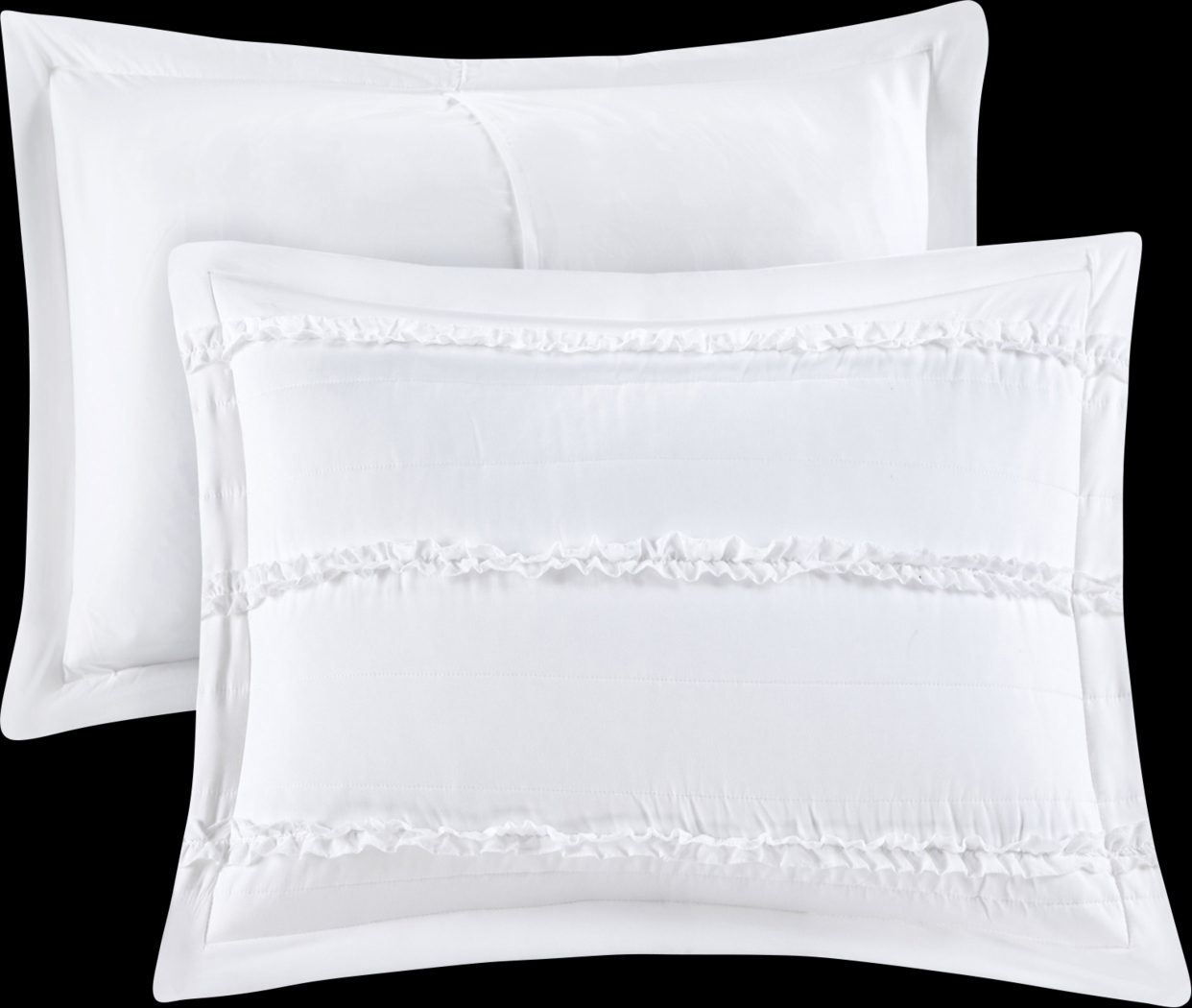 Allinda White 5 Pc King Comforter Set - Thumbnail - Image 4