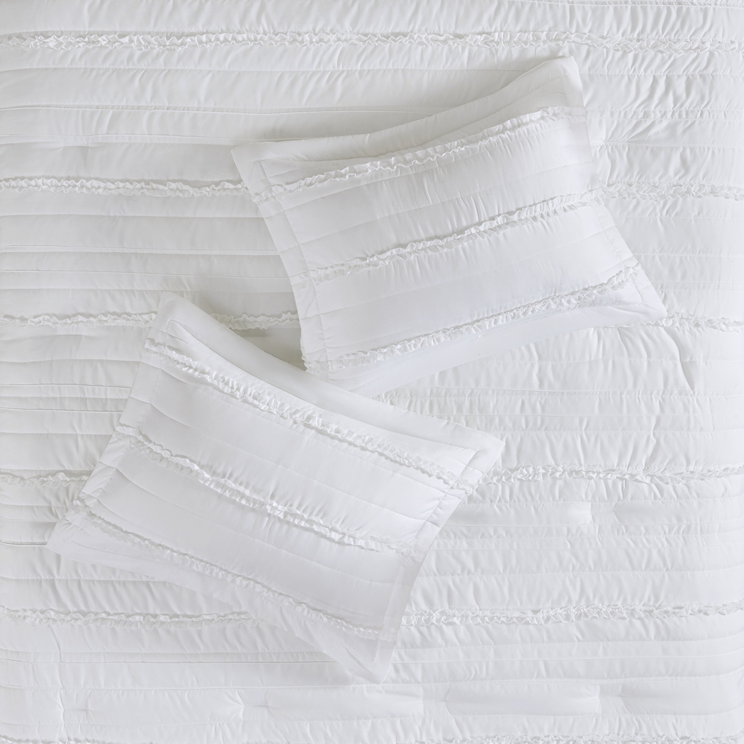 Allinda White 5 Pc Queen Comforter Set - Thumbnail - Image 5