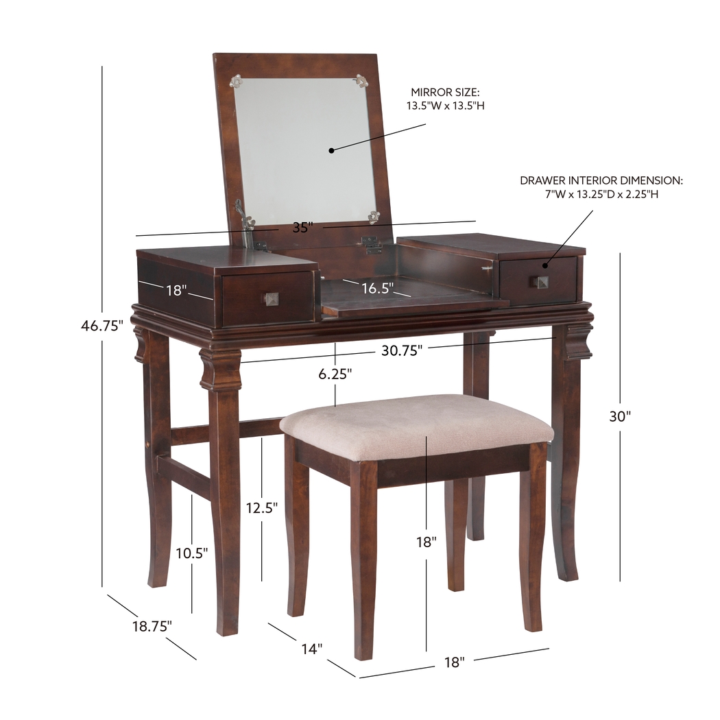Alline Brown Vanity Set - Thumbnail - Image 18