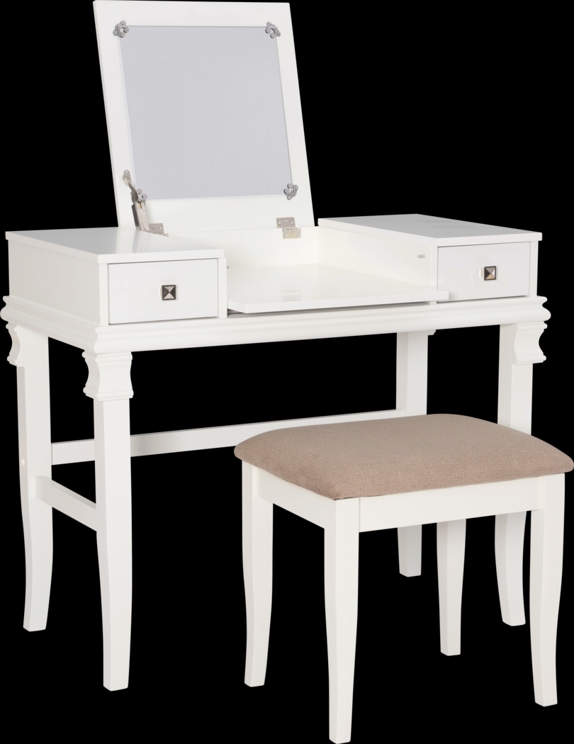 Alline White Vanity Set - Thumbnail - Image 13