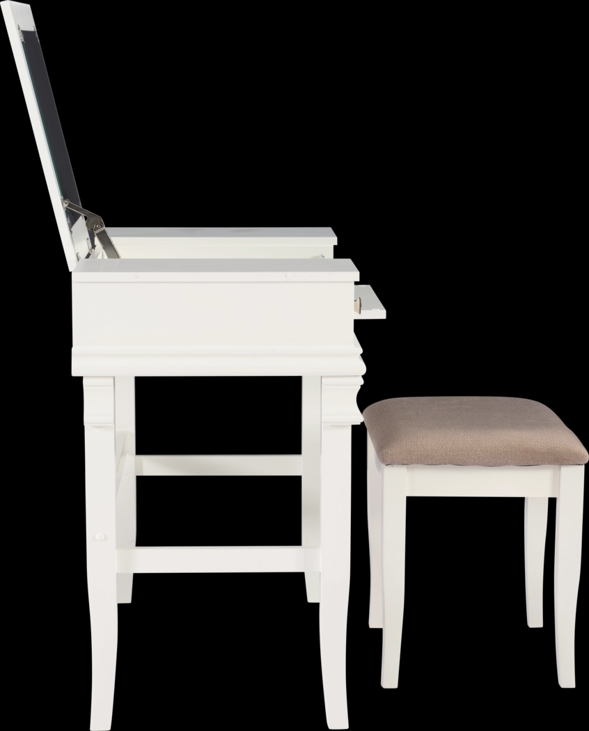 Alline White Vanity Set - Thumbnail - Image 14