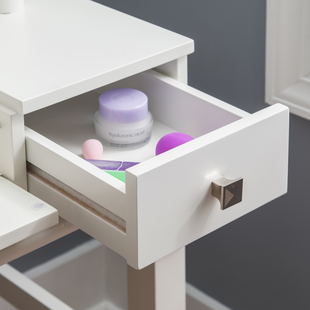 Alline White Vanity Set - Thumbnail - Image 6