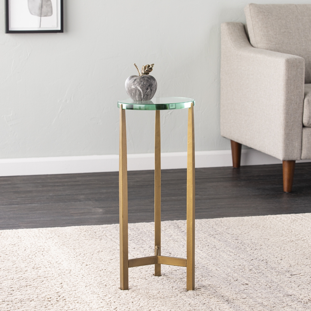 Alliquippa Brass End Table - Thumbnail - Image 2