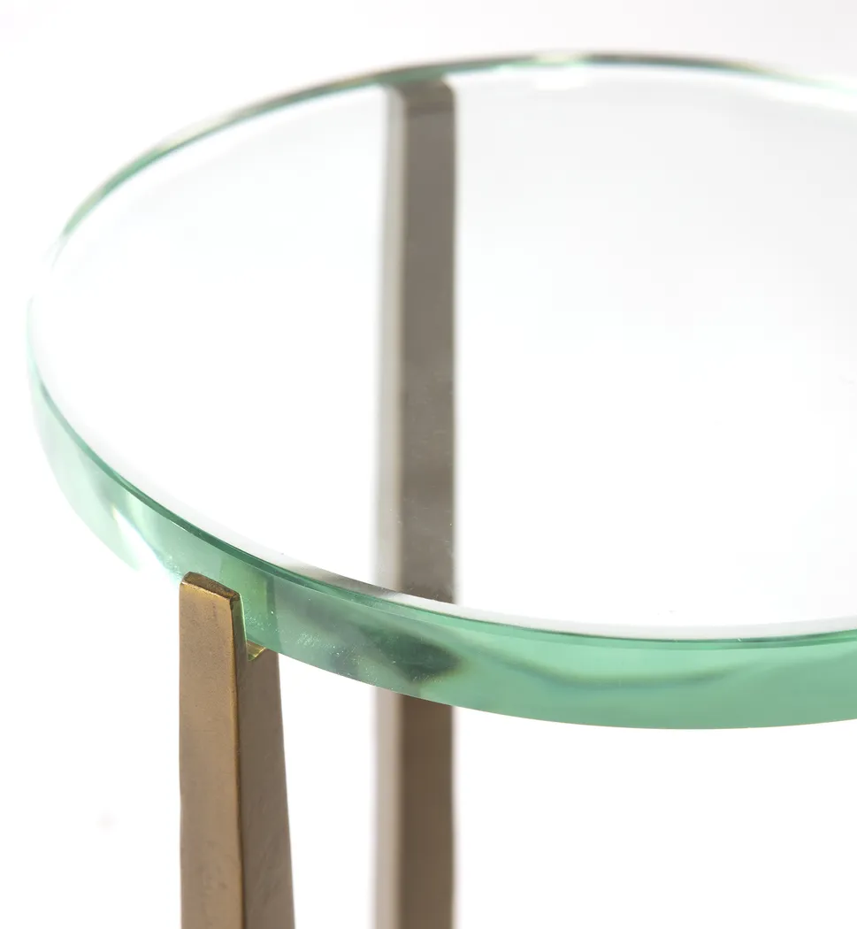 Alliquippa Brass End Table - Image 5
