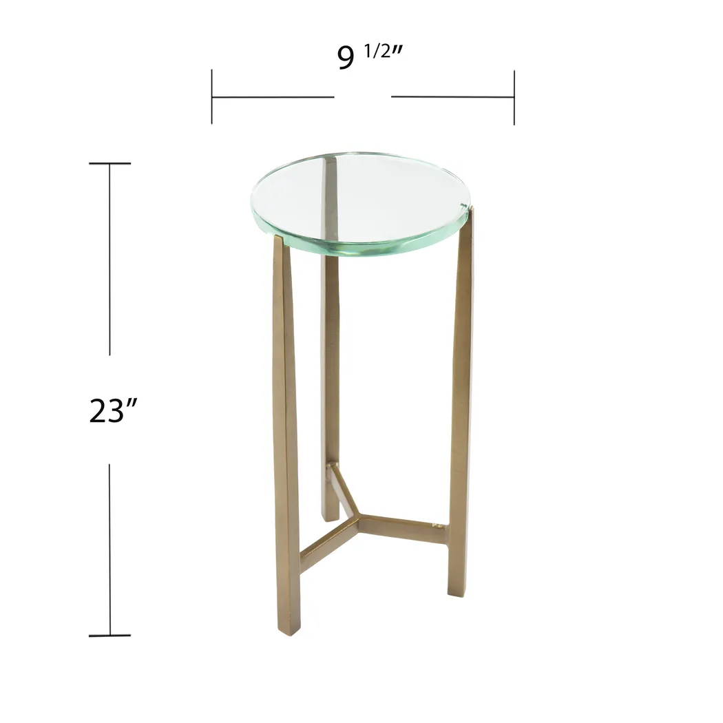 Alliquippa Brass End Table - Image 8