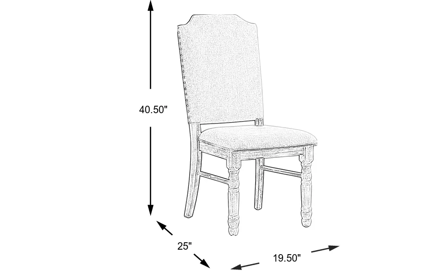 Dimension Image. Please refer to the Dimension Tab on this page for dimension details.