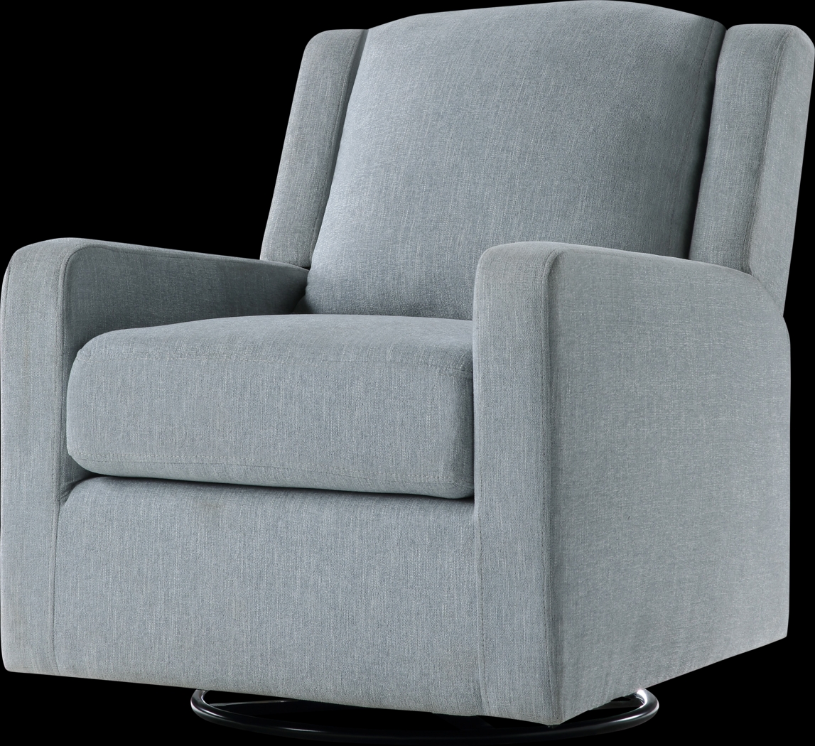 Allister Stone Blue Accent Chair - Thumbnail - Image 1